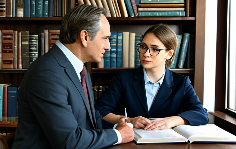 심리학에서의 멘토링 - Ethical Dilemma Consultation**

"A seasoned psychologist in a well-lit office, consulting with a you...