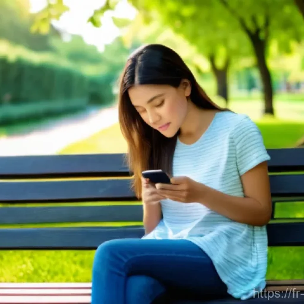 심리학 현대 심리학 - **Prompt: Serene Digital Disconnect**
    A young adult (wearing casual, comfortable clothes like a ...