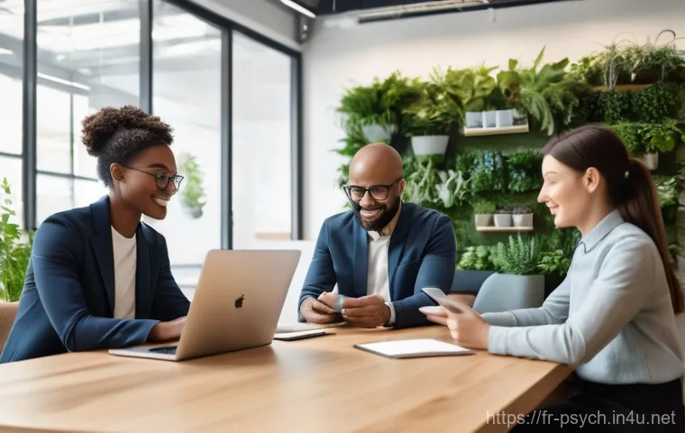 심리학과 협업 - **A person, gender-neutral, in their late 20s**, is initially depicted amidst a soft, ethereal gray ...