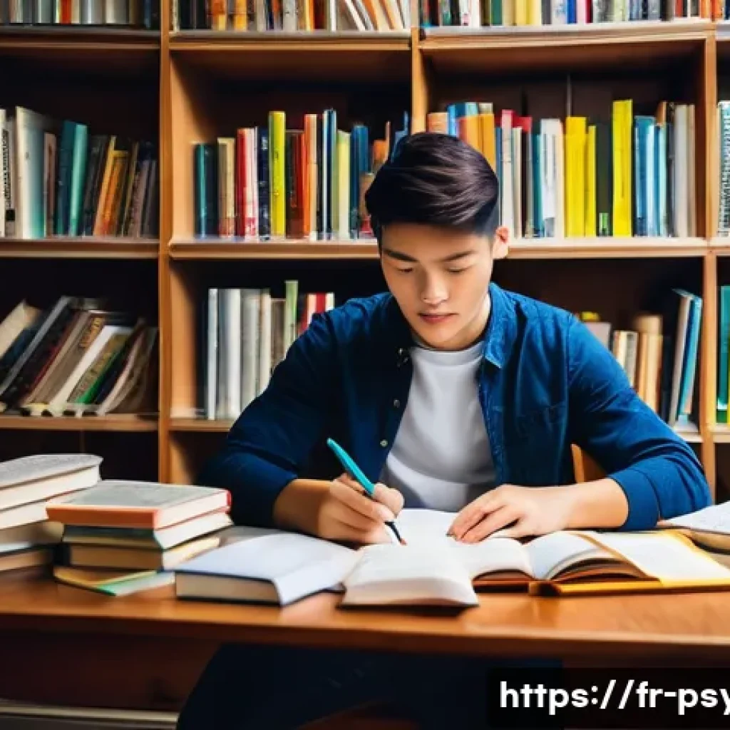 심리학 전공 공부법 - **Prompt 1: Deciphering Complex Theories through Mind Mapping**
    "A university student, focused a...