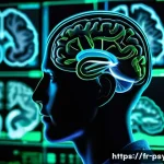 심리학의 혁신적 접근 - A detailed and realistic illustration of a human brain highlighting neuroplasticity: vibrant neural ...