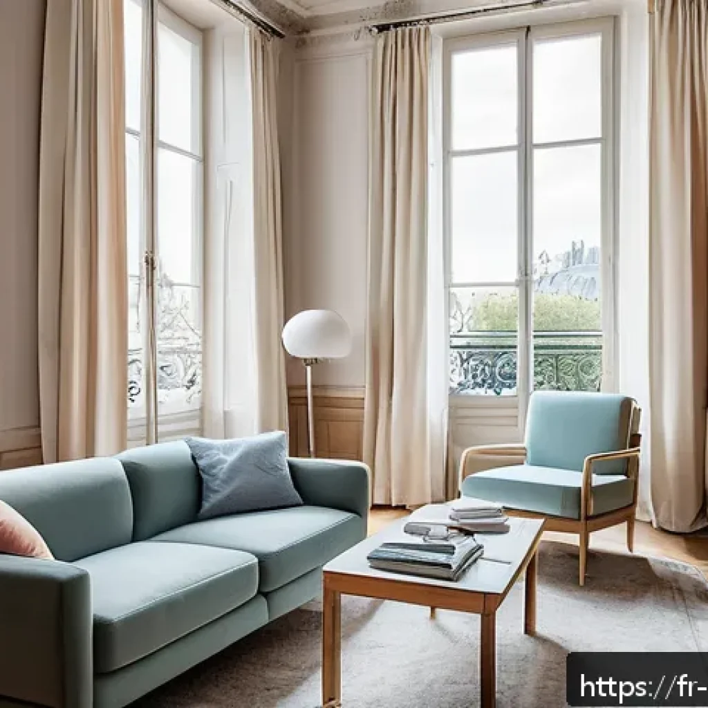 심리학 상담과정 - A warm and inviting psychologist’s office in a modern Parisian apartment, featuring soft natural lig...