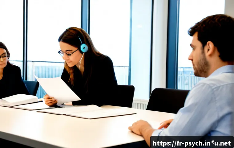 Home 31 심리학 연구개발 - Photorealistic psychology research and development laboratory in France, diverse team of adult resea...